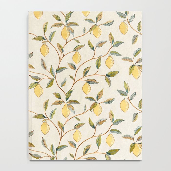 William Morris Vintage Lemon Tree Pattern Notebook Gallery Image 4