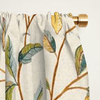 William Morris Vintage Lemon Tree Pattern Window Curtain Gallery Image 2