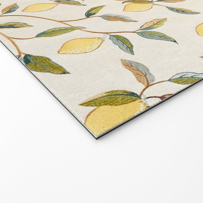 William Morris Vintage Lemon Tree Pattern Welcome Mat Gallery Image 2