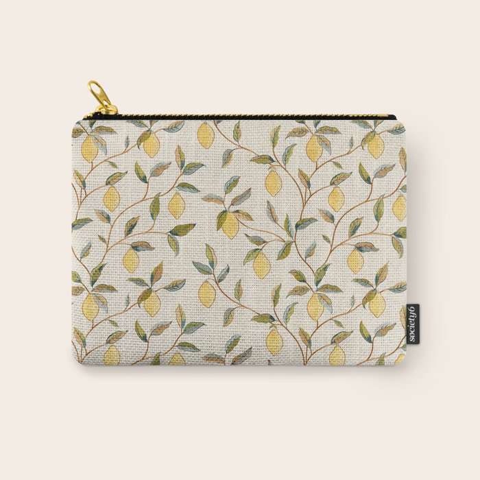 William Morris Vintage Lemon Tree Pattern Carry All Pouch Gallery Image 1