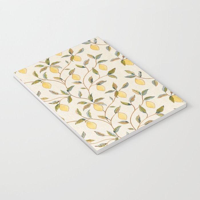 William Morris Vintage Lemon Tree Pattern Notebook Gallery Image 3
