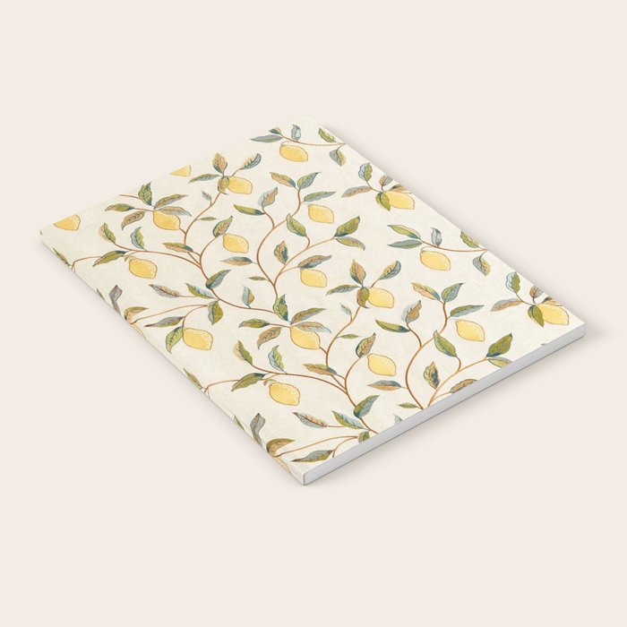 William Morris Vintage Lemon Tree Pattern Notebook Gallery Image 2
