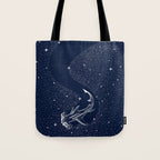 Starry Hammerhead Tote Bag Gallery Image 1