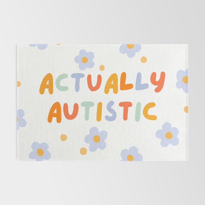 Actually Autistic  Rug Gallery Image 2