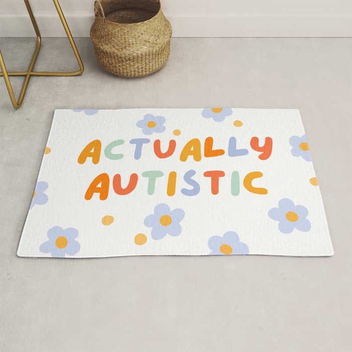 Actually Autistic  Rug Gallery Image 1