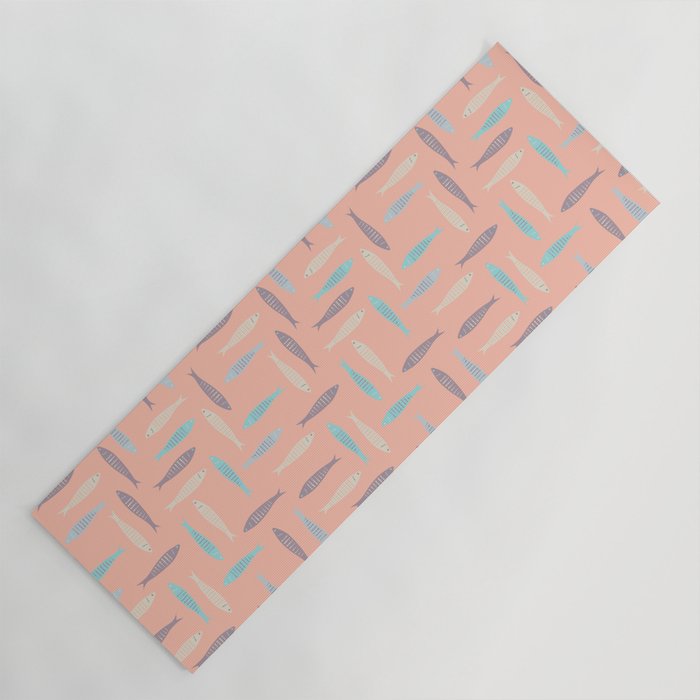 Sardines on Pink Yoga Mat Gallery Image 1