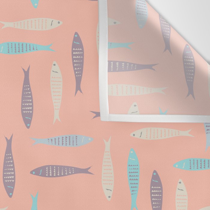 Sardines on Pink Wall Tapestry Gallery Image 3