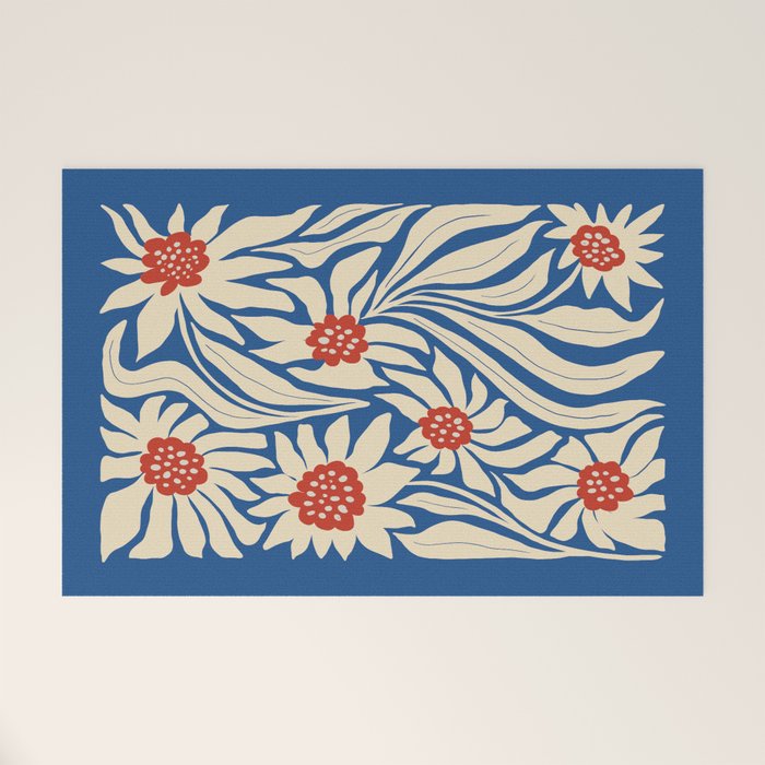 Paris: Flower Market Summer Color Series 01 Welcome Mat Gallery Image 1