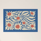 Paris: Flower Market Summer Color Series 01 Welcome Mat Gallery Image 1