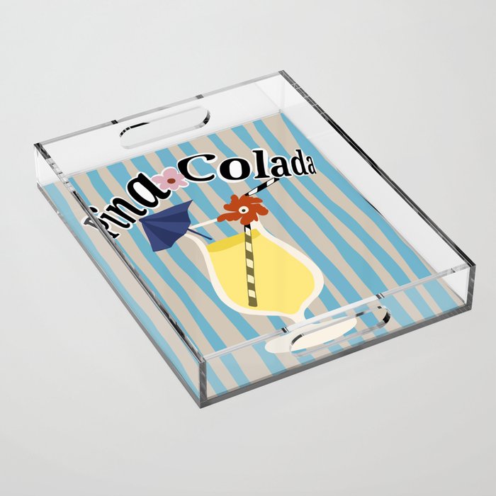 Pina Colada cocktail Acrylic Tray Gallery Image 1