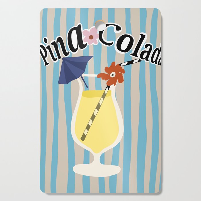 Pina Colada cocktail Cutting Board Gallery Image 1