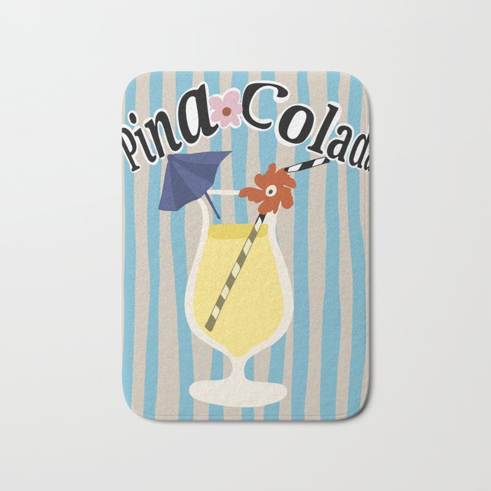 Pina Colada cocktail Bath Mat Gallery Image 1