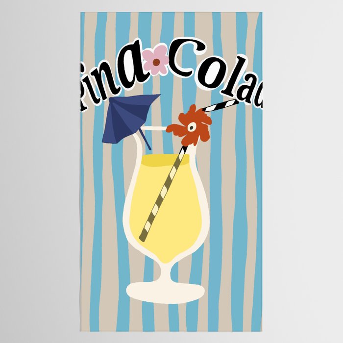 Pina Colada cocktail Tablecloth Gallery Image 2