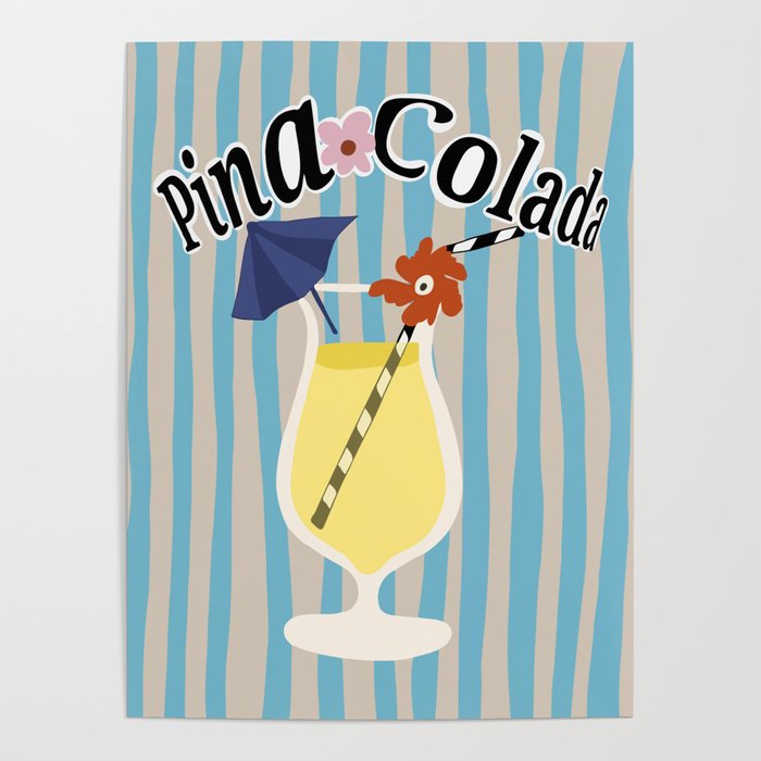 Pina Colada cocktail Poster Gallery Image 4