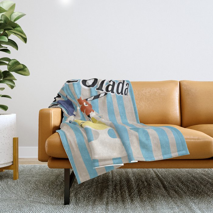 Pina Colada cocktail Throw Blanket Gallery Image 1