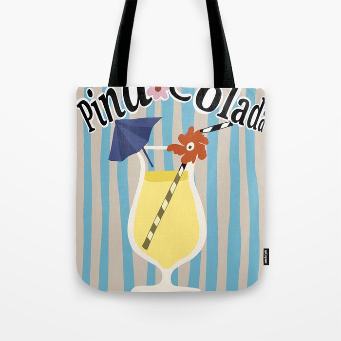 Pina Colada cocktail Tote Bag Gallery Image 1