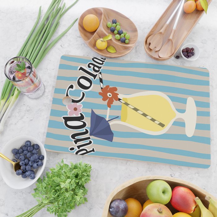 Pina Colada cocktail Cutting Board Gallery Image 2