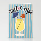 Pina Colada cocktail Stationery Card Gallery Image 2