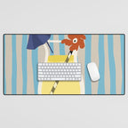 Pina Colada cocktail Desk Mat Gallery Image 1