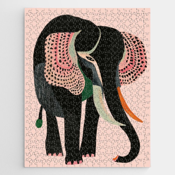 Abstract Elephant Jigsaw Puzzle Gallery Image 1