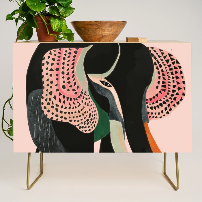 Abstract Elephant Credenza Gallery Image 1