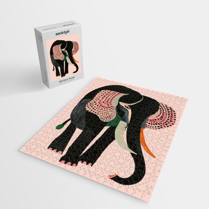 Abstract Elephant Jigsaw Puzzle Gallery Image 2