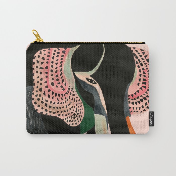 Abstract Elephant Carry All Pouch Gallery Image 1