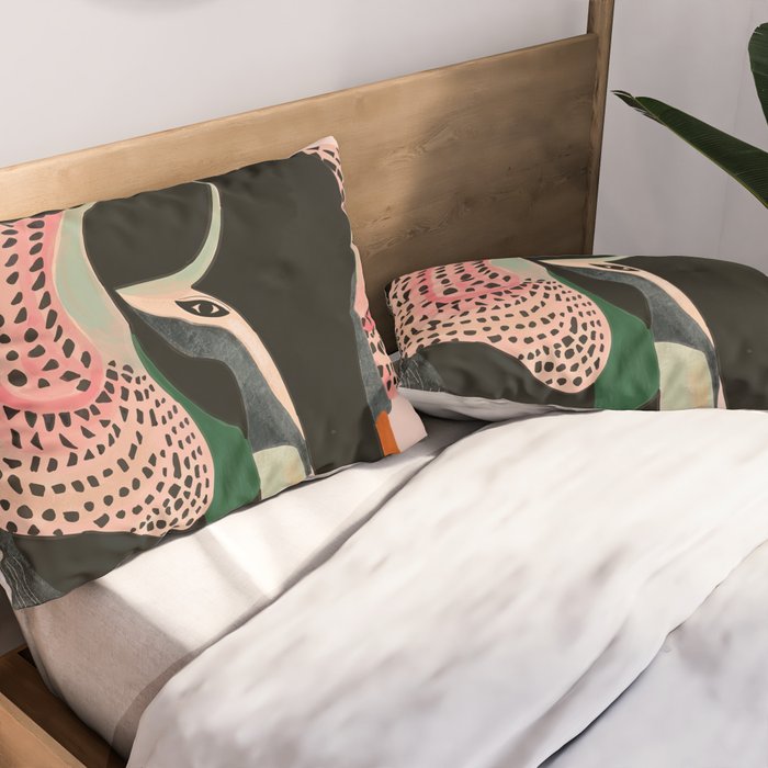 Abstract Elephant Pillow Sham Gallery Image 2