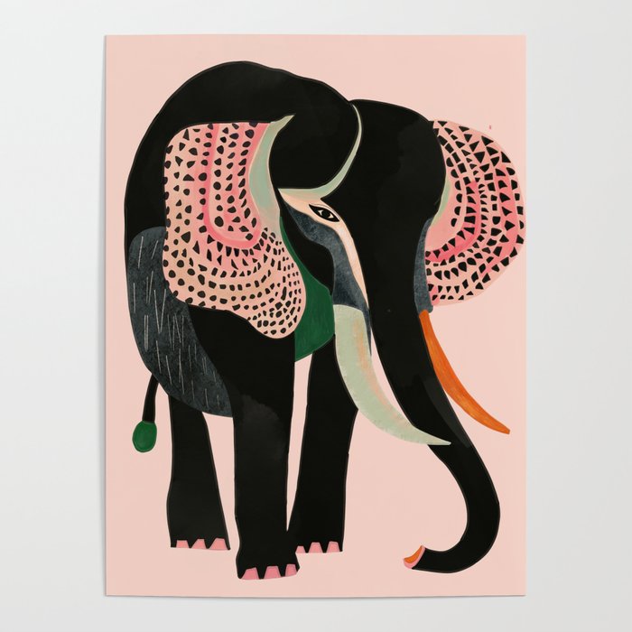 Abstract Elephant Poster Gallery Image 1