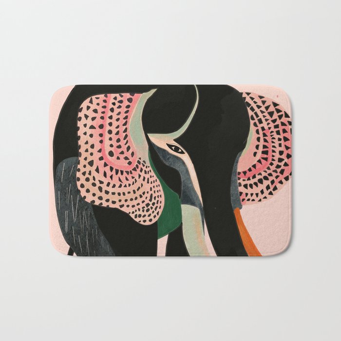 Abstract Elephant Bath Mat Gallery Image 1