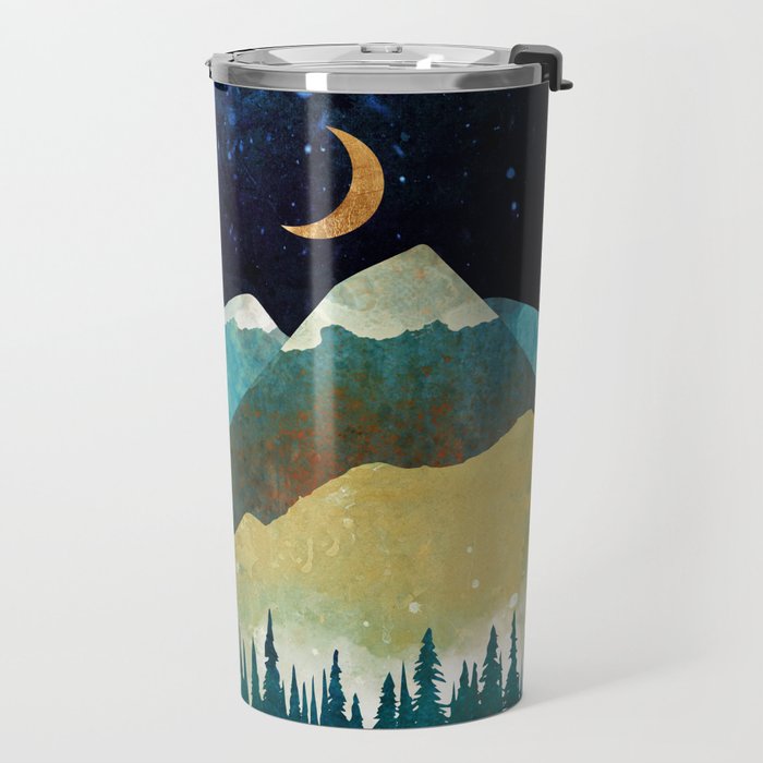 Snowy Night Travel Mug Gallery Image 2
