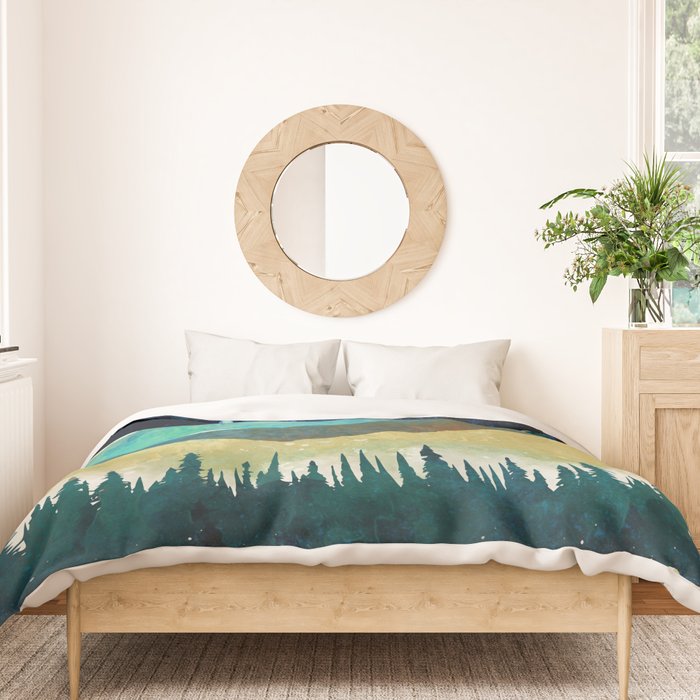 Snowy Night Duvet Cover Gallery Image 3