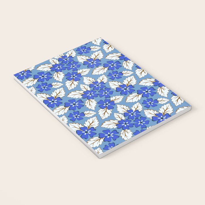 Tossed sakura flowers in blue Notebook Gallery Image 3