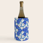 Tossed sakura flowers in blue Wine Chiller Gallery Image 3