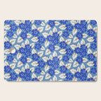 Tossed sakura flowers in blue Cutting Board Gallery Image 1