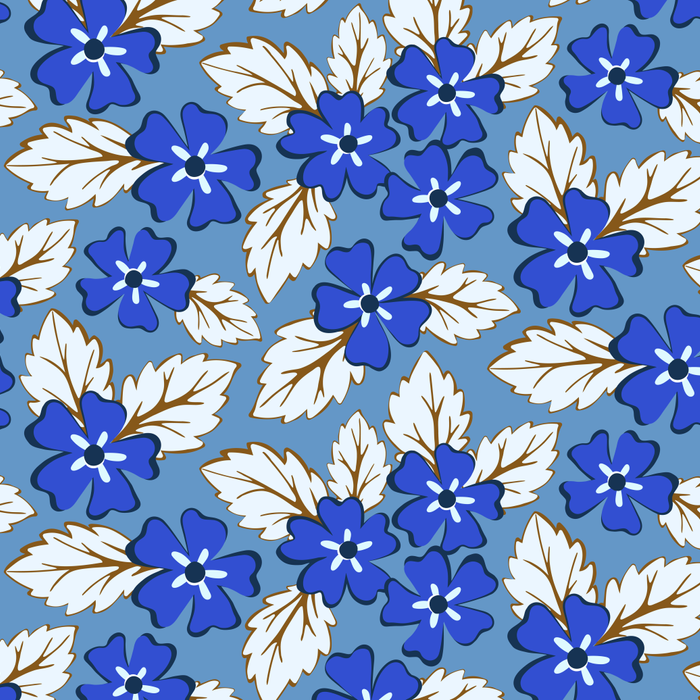 Tossed sakura flowers in blue Coffee Mug Gallery Image 2