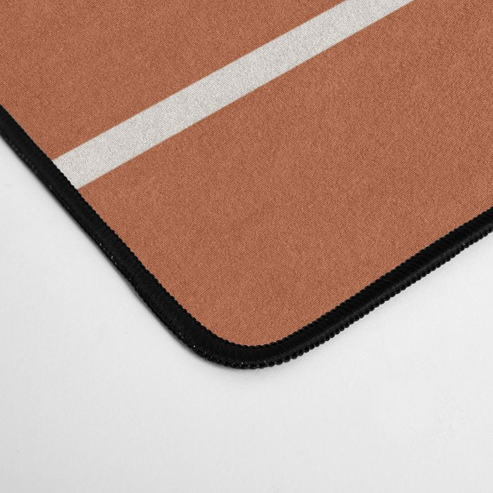 Minimal Arch XX Red Modern Geometric Lines Desk Mat Gallery Image 4