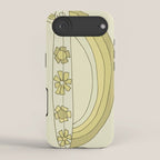 single fin radiate good vibes // retro surf art by surfy birdy iPhone Case Gallery Image 2