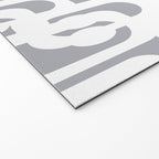 Mid Century Modern Loops Pattern in White and Gray Welcome Mat Gallery Image 2
