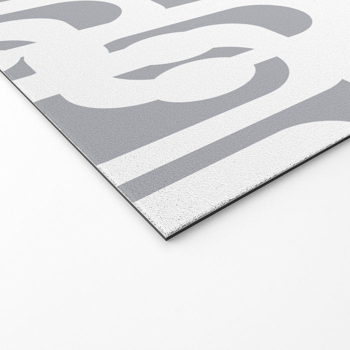 Mid Century Modern Loops Pattern in White and Gray Welcome Mat Gallery Image 2