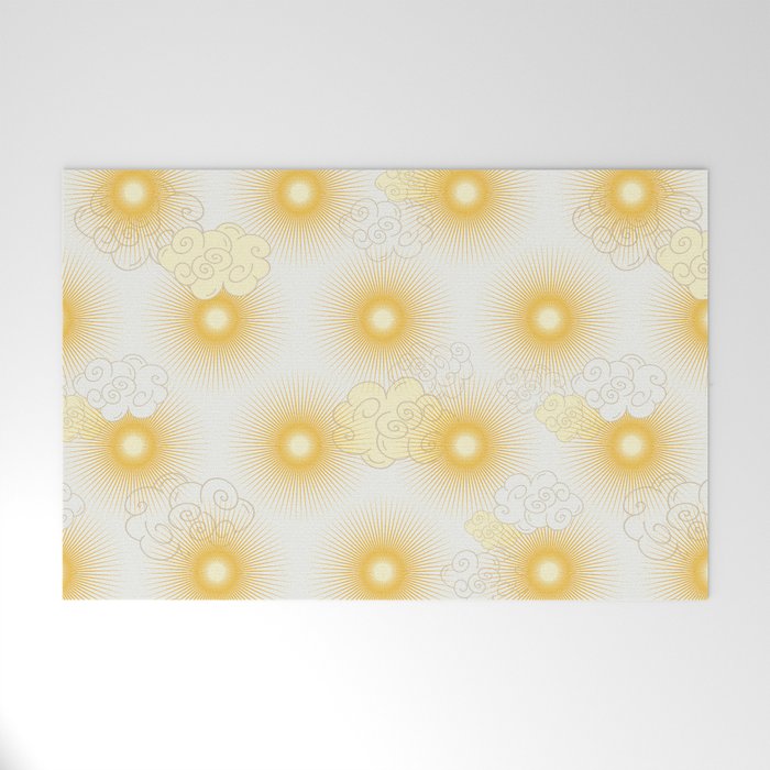 Feel the Cosmic summer heat Welcome Mat Gallery Image 1
