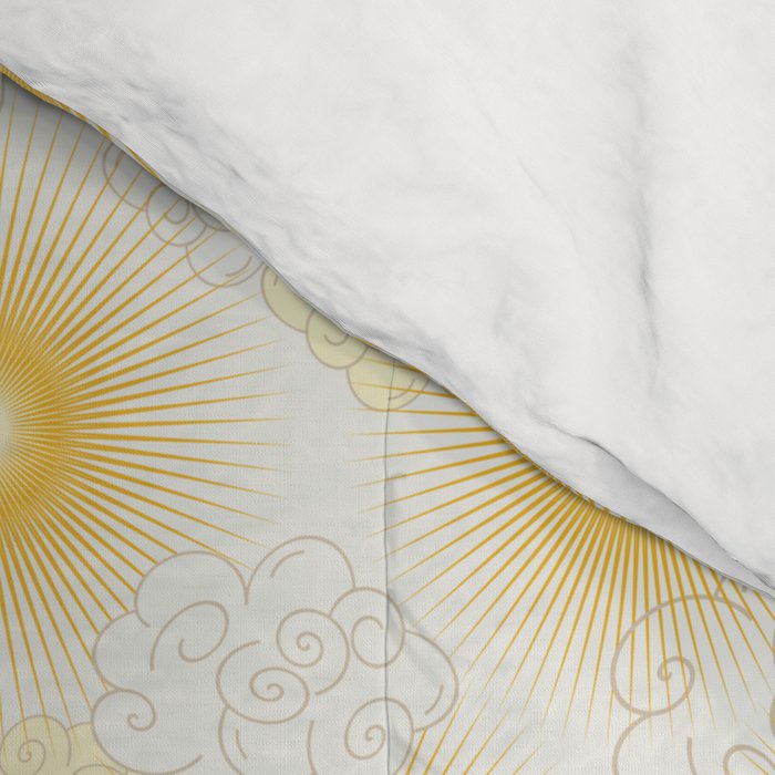Feel the Cosmic summer heat Comforter Gallery Image 4