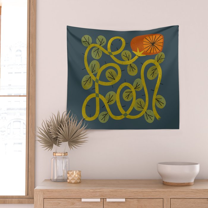 Bramble Rose No. 2 Wall Tapestry Gallery Image 2