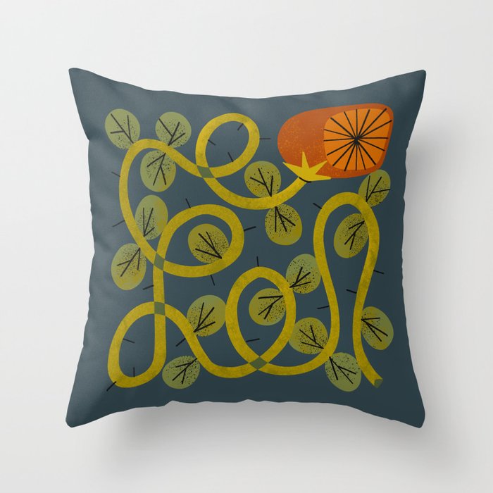 Bramble Rose No. 2 Throw Pillow Gallery Image 6