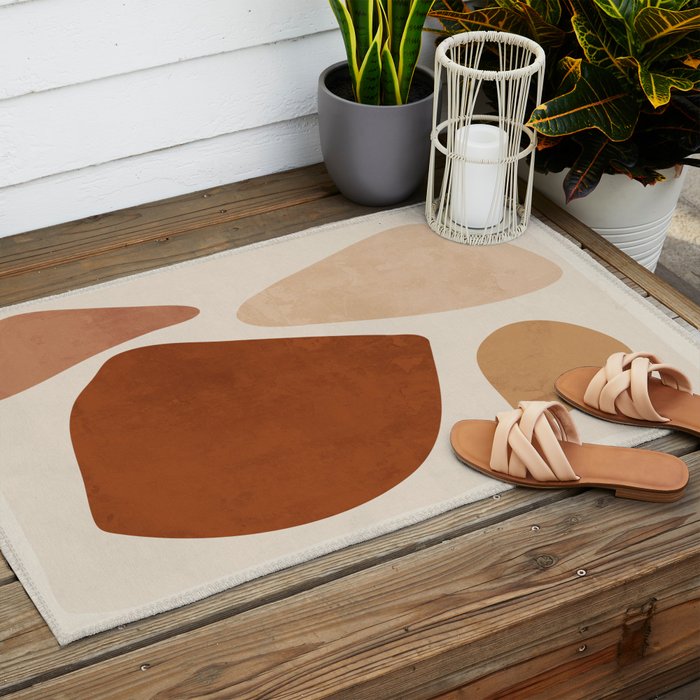 Abstract Shapes 47 Outdoor Rug Gallery Image 2
