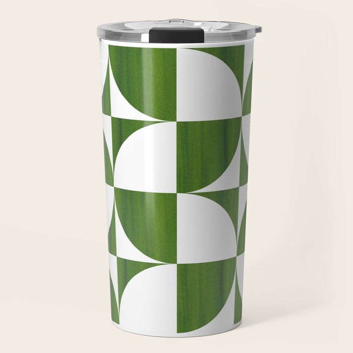 Quadrants (Matcha Green) Travel Mug Gallery Image 1