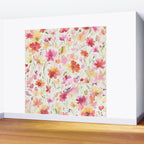 Natural Haze Spring Meadow Cosmos Wildflowers Magenta Red Yellow Wall Mural Gallery Image 2