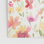 Natural Haze Spring Meadow Cosmos Wildflowers Magenta Red Yellow Poster Gallery Image 3