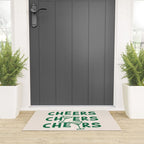 Cheers. Cocktails and Drinks in Green And Linen White Welcome Mat Gallery Image 3