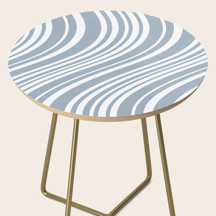 Wavy Stripes XXXVI - Natural Blue  Side Table Gallery Image 2